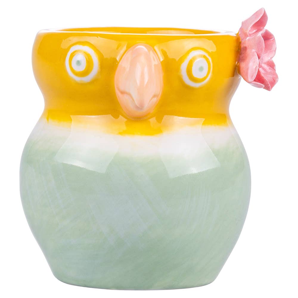 TUCA TUCA YELLOW/GREEN CANDLE HOLDER