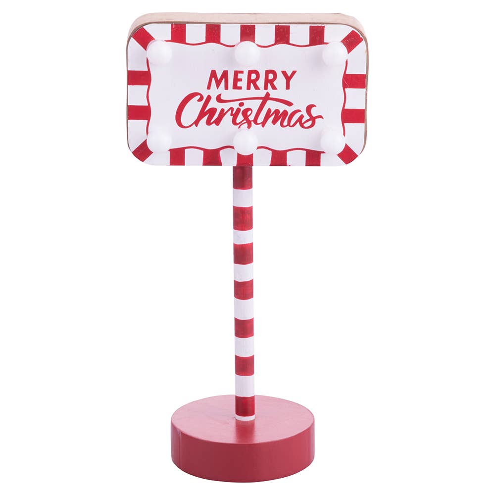 MERRY XMAS LED DECORATION H 23 CM