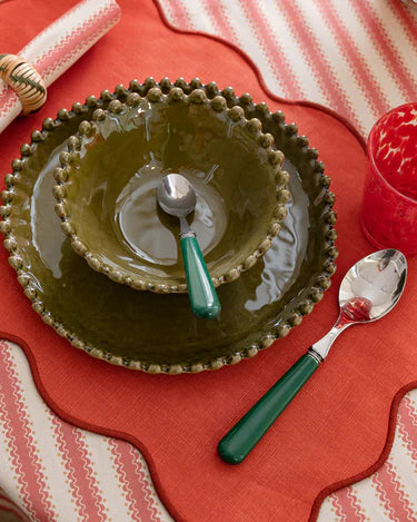 Dark Green Cutlery Set (24 pieces)