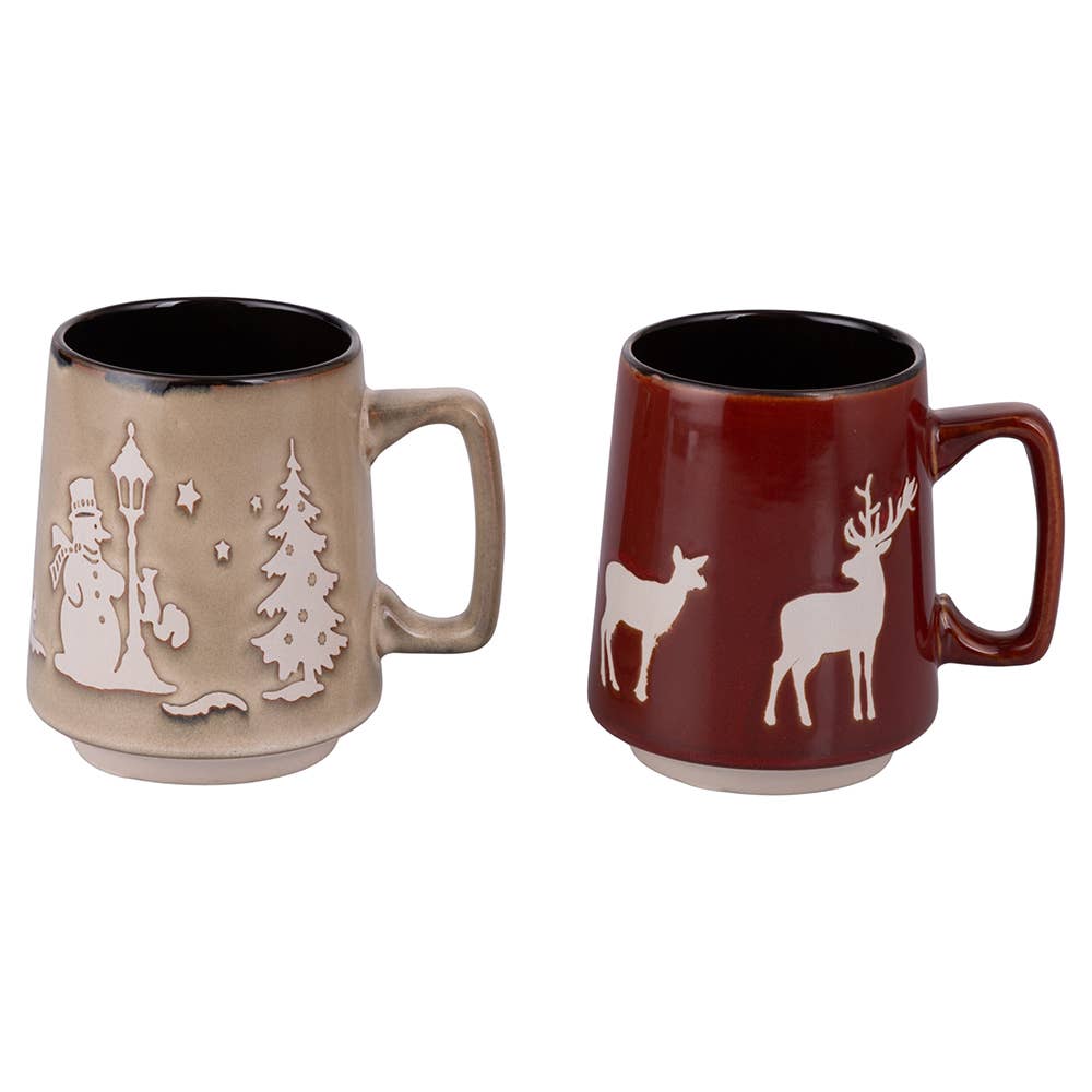 WINTER VILLAGE MUG 480 ML 2 ASSORTED
