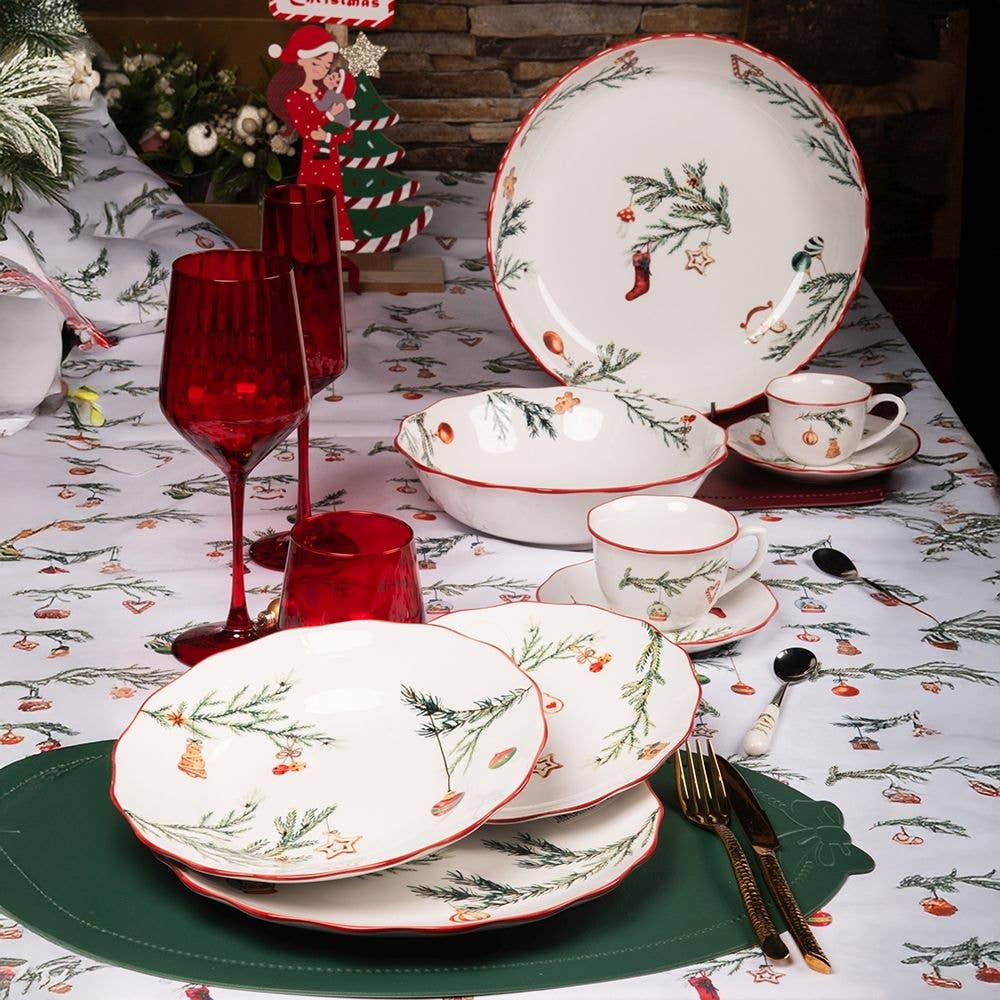 RAMETTO FLAT PLATE 37CM PORCELAIN