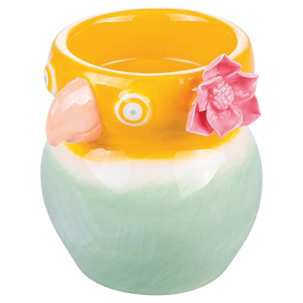 TUCA TUCA YELLOW/GREEN CANDLE HOLDER