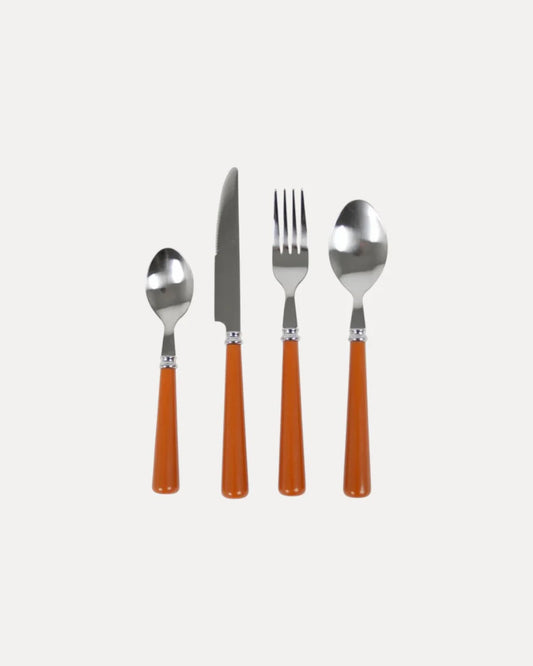 Orange Cutlery Set (24 pieces)