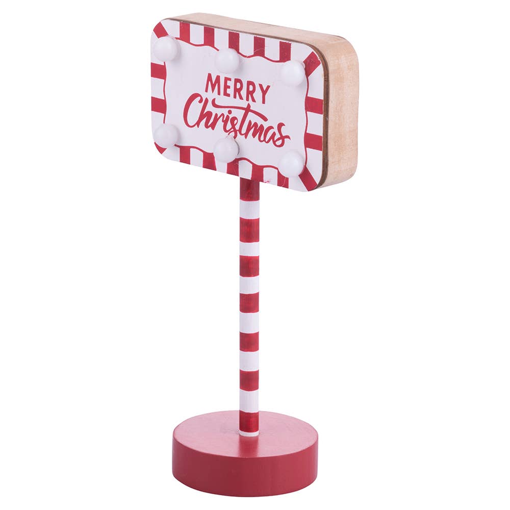 MERRY XMAS LED DECORATION H 23 CM