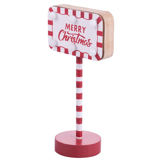 MERRY XMAS LED DECORATION H 23 CM