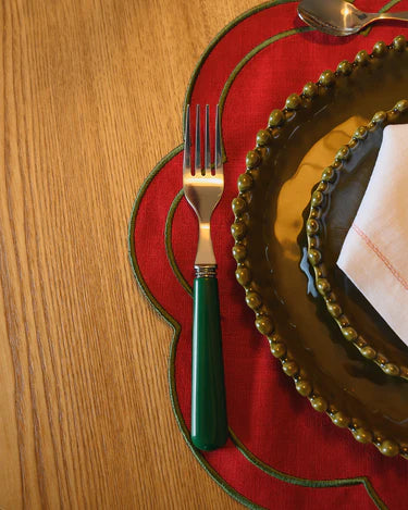 Dark Green Cutlery Set (24 pieces)