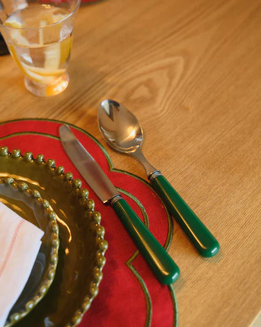 Dark Green Cutlery Set (24 pieces)