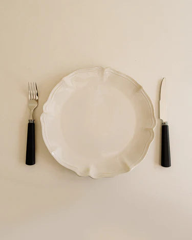 Black Octagonal Handle Cutlery Set (24 Pieces)