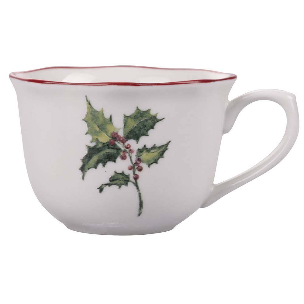 VINTAGE XMAS SET 2 CUPS 100ML WITH SAUCER