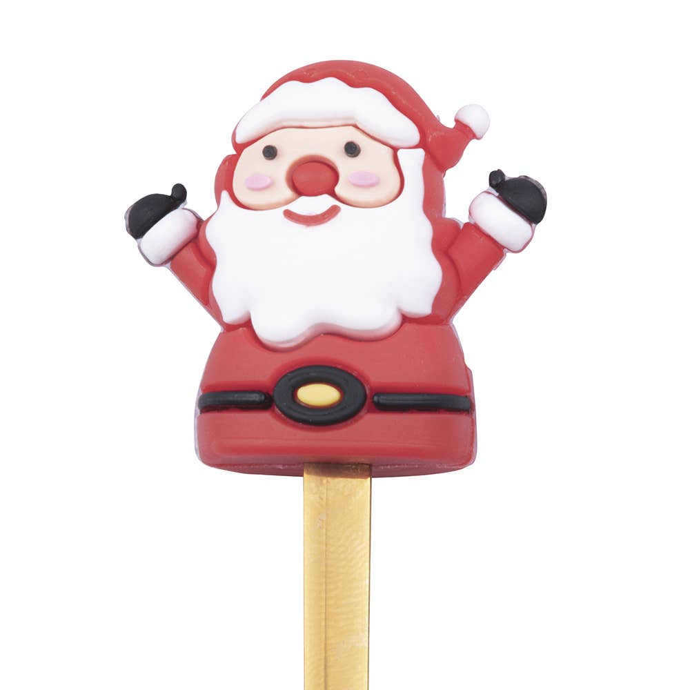 XMAS SET4 SPOONS WITH PVC DECORATION