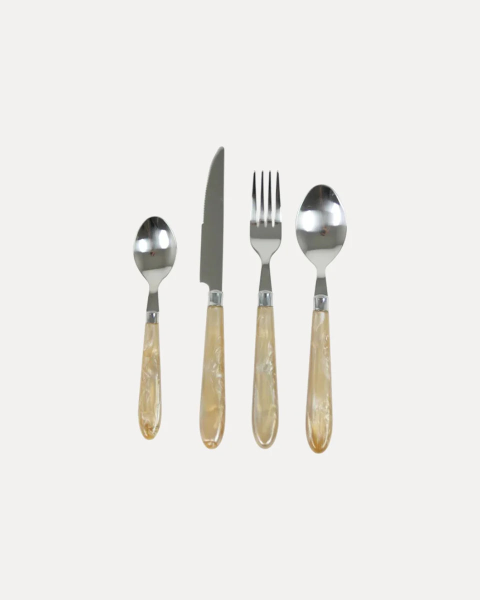 Pearl Beige Cutlery Set (24 pieces)